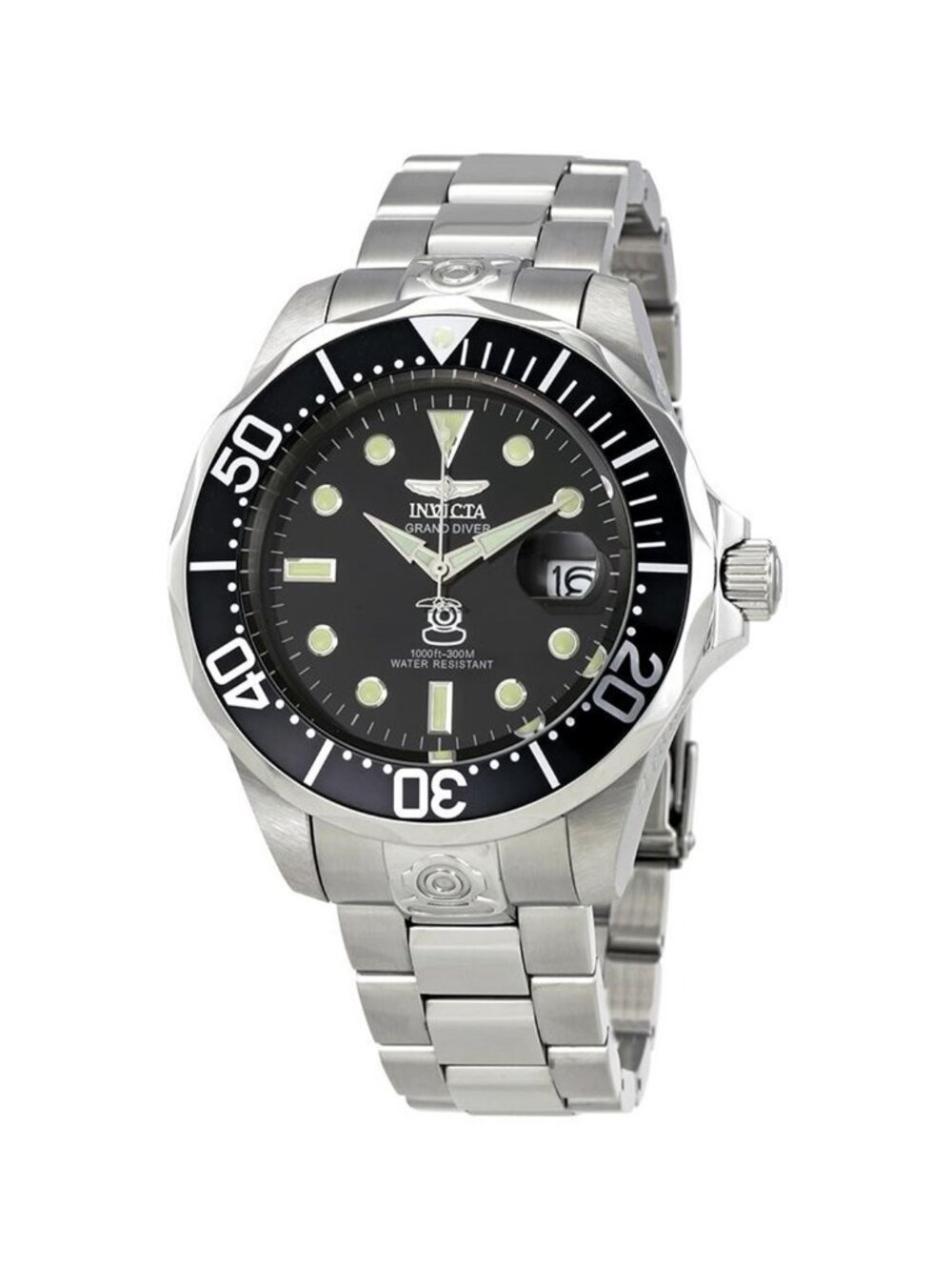 NWT Invicta Pro Diver Grand Diver Automatic Black Dial Men's Watch